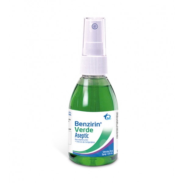Benzirin verde aseptic Spray X 120 ml